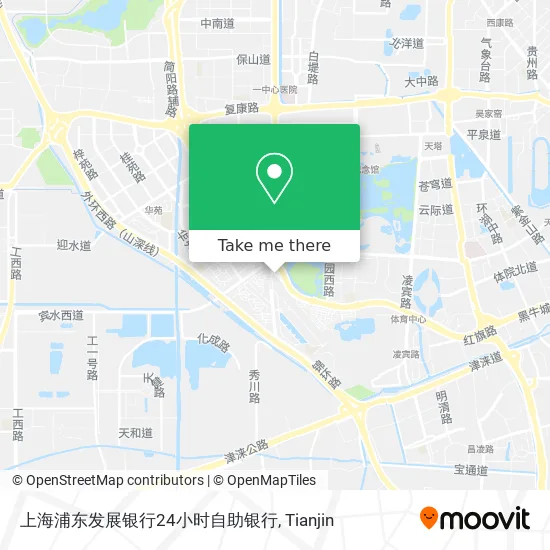 上海浦东发展银行24小时自助银行 map