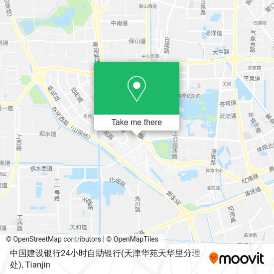 中国建设银行24小时自助银行(天津华苑天华里分理处) map