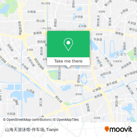 山海天游泳馆-停车场 map