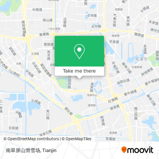 南翠屏山滑雪场 map