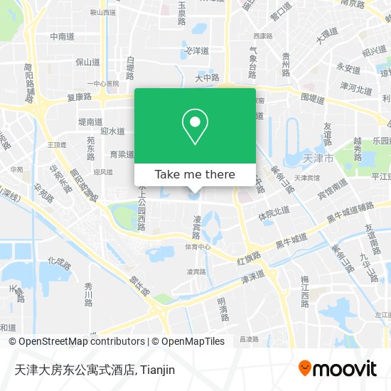天津大房东公寓式酒店 map