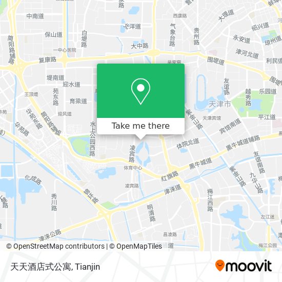 天天酒店式公寓 map