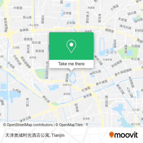 天津奥城时光酒店公寓 map