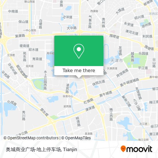 奥城商业广场-地上停车场 map