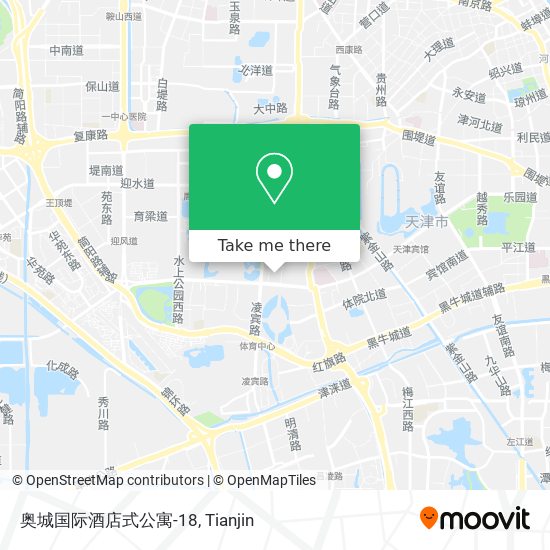 奥城国际酒店式公寓-18 map