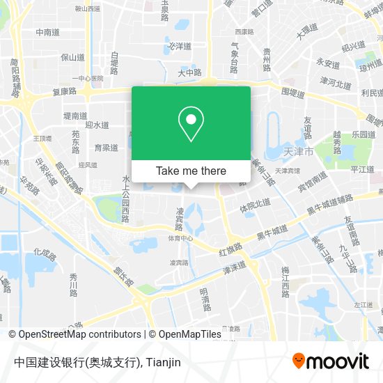 中国建设银行(奥城支行) map