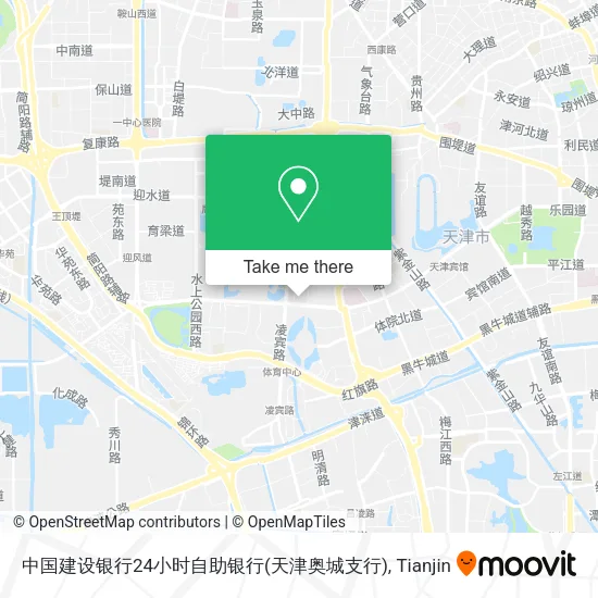 中国建设银行24小时自助银行(天津奥城支行) map