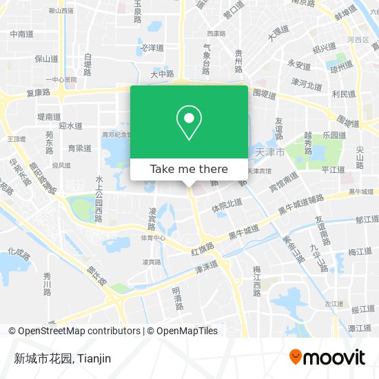 新城市花园 map