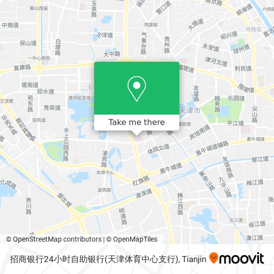 招商银行24小时自助银行(天津体育中心支行) map
