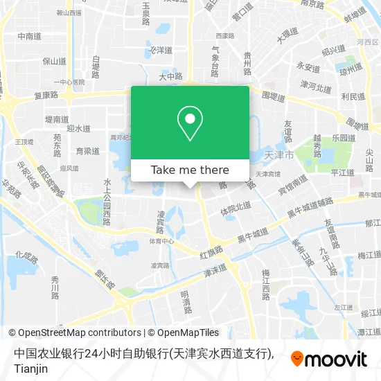 中国农业银行24小时自助银行(天津宾水西道支行) map