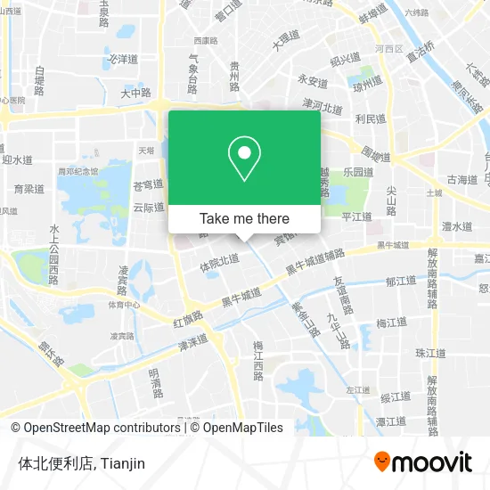 体北便利店 map