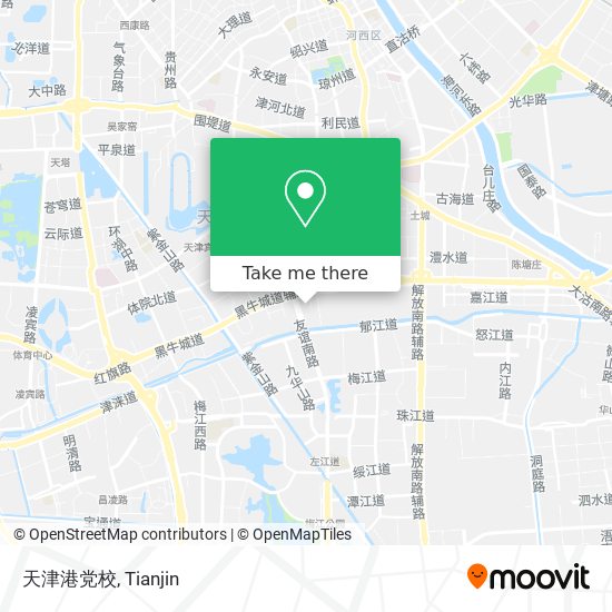 天津港党校 map