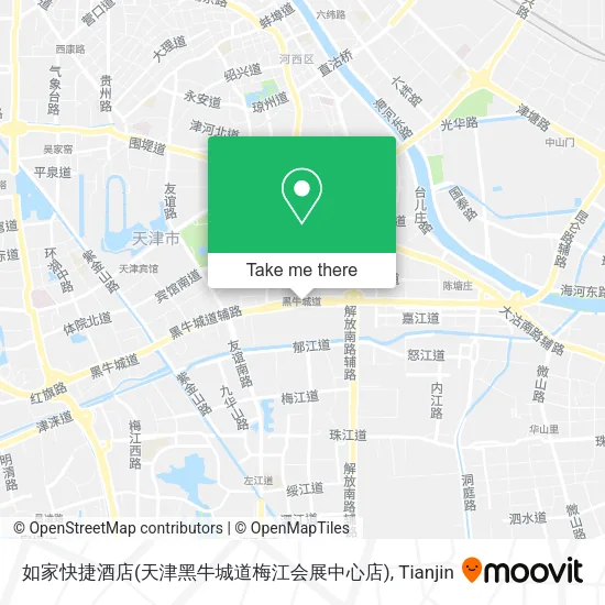 如家快捷酒店(天津黑牛城道梅江会展中心店) map