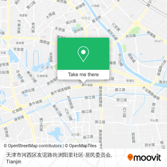 天津市河西区友谊路街浏阳里社区-居民委员会 map