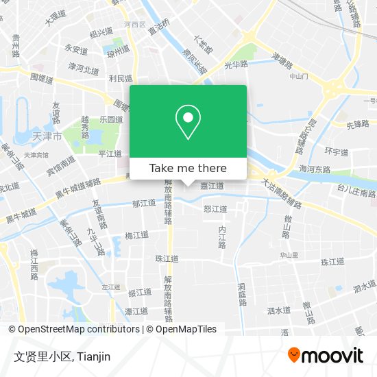文贤里小区 map