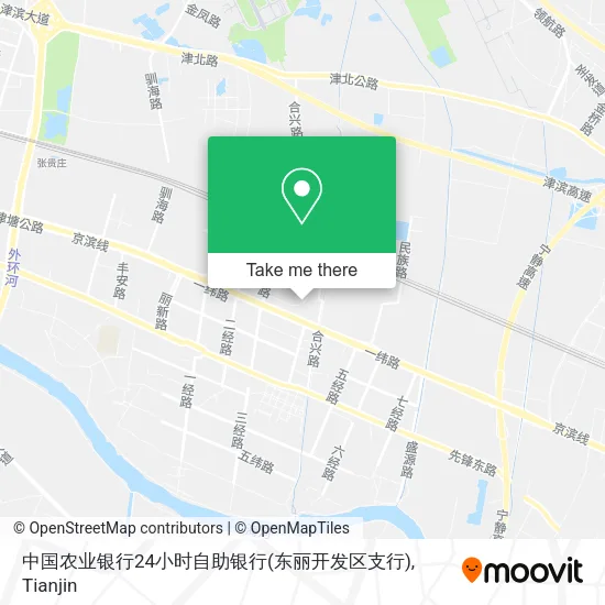 中国农业银行24小时自助银行(东丽开发区支行) map
