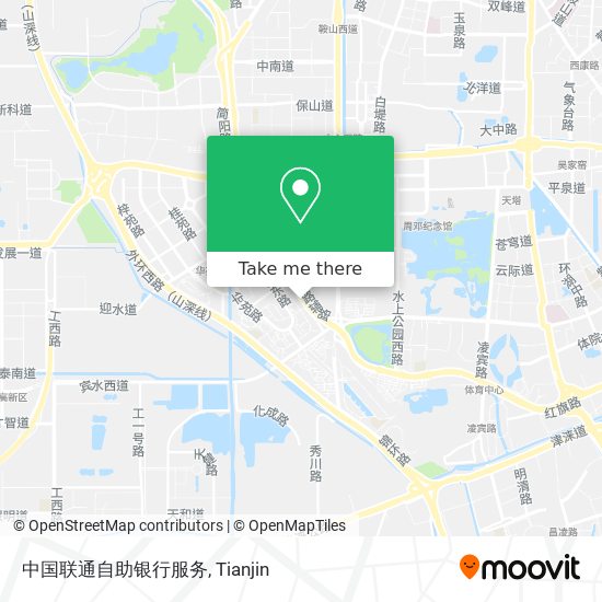 中国联通自助银行服务 map