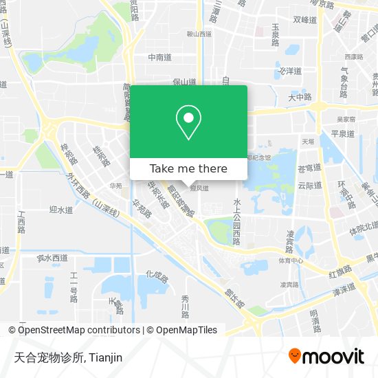 天合宠物诊所 map