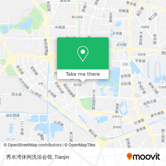 秀水湾休闲洗浴会馆 map