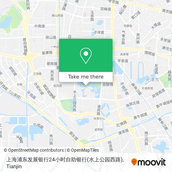 上海浦东发展银行24小时自助银行(水上公园西路) map