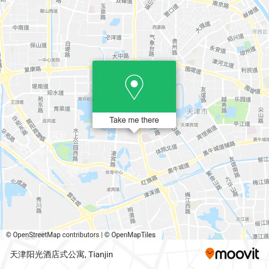 天津阳光酒店式公寓 map