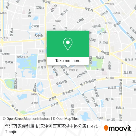 华润万家便利超市(天津河西区环湖中路分店T147) map