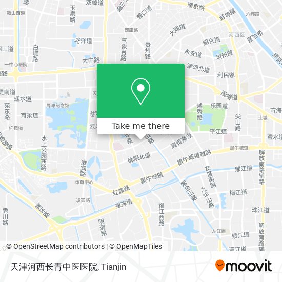天津河西长青中医医院 map