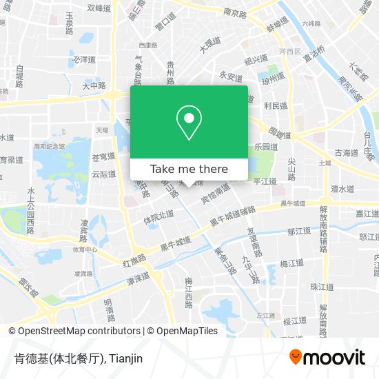 肯德基(体北餐厅) map