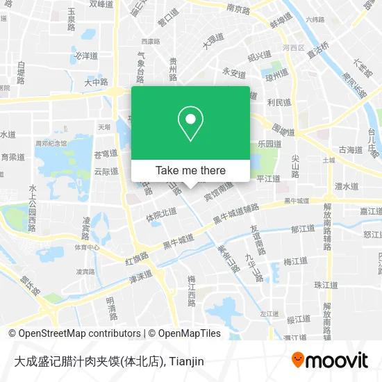 大成盛记腊汁肉夹馍(体北店) map