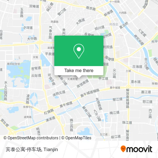 宾泰公寓-停车场 map