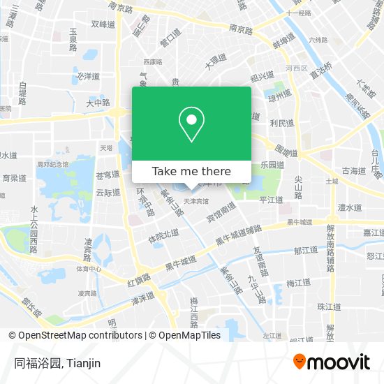同福浴园 map