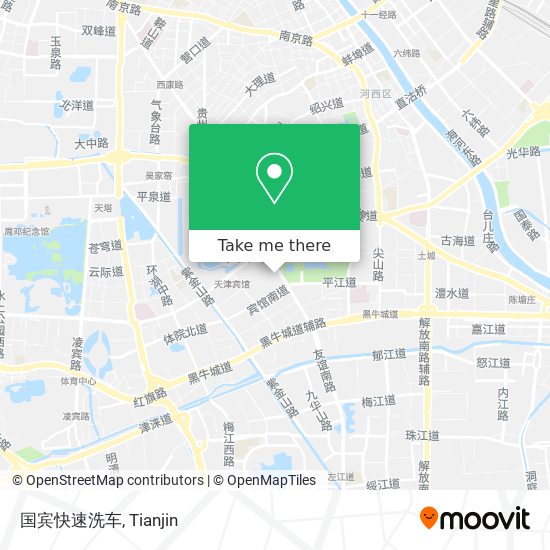 国宾快速洗车 map