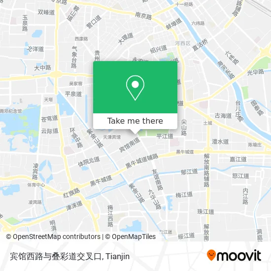 宾馆西路与叠彩道交叉口 map