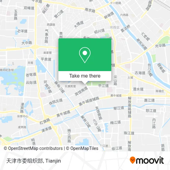 天津市委组织部 map