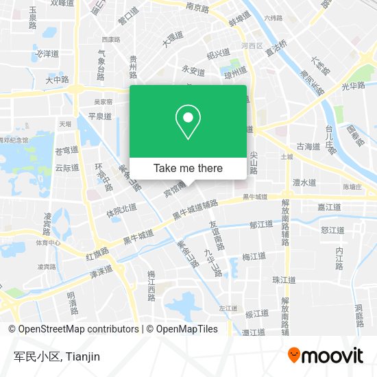 军民小区 map