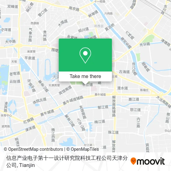 信息产业电子第十一设计研究院科技工程公司天津分公司 map