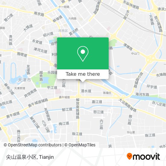 尖山温泉小区 map