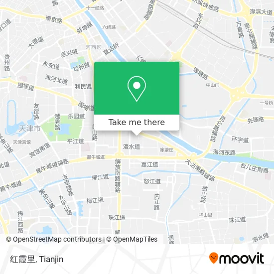 红霞里 map