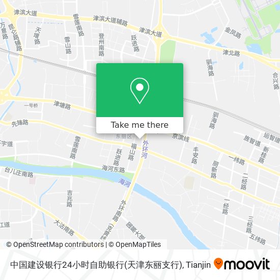 中国建设银行24小时自助银行(天津东丽支行) map