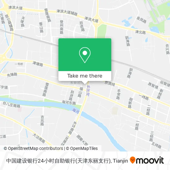 中国建设银行24小时自助银行(天津东丽支行) map