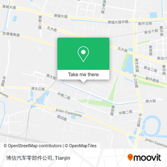 博信汽车零部件公司 map
