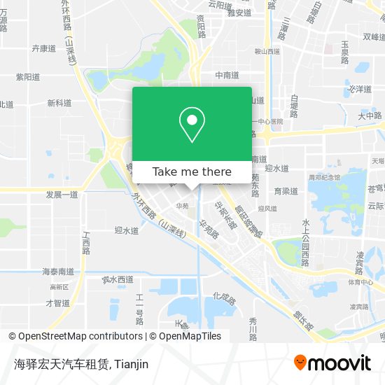 海驿宏天汽车租赁 map