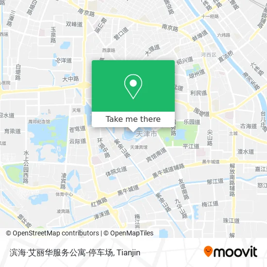 滨海·艾丽华服务公寓-停车场 map