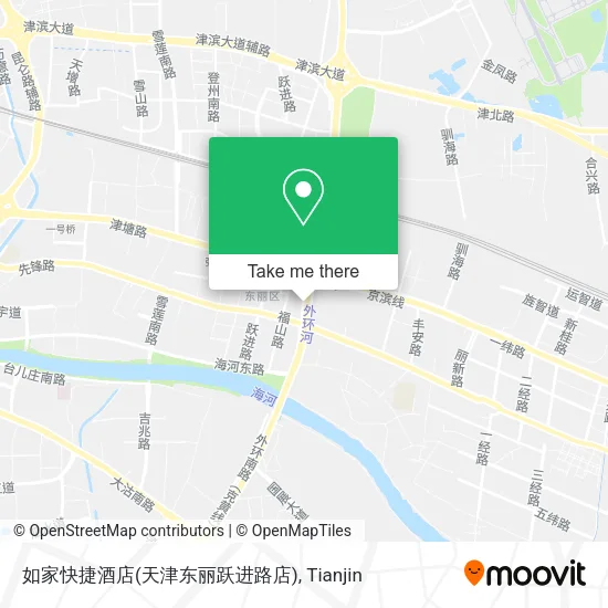 如家快捷酒店(天津东丽跃进路店) map