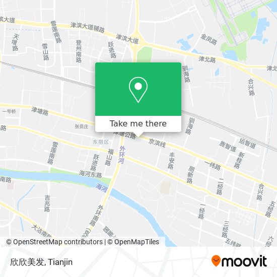 欣欣美发 map