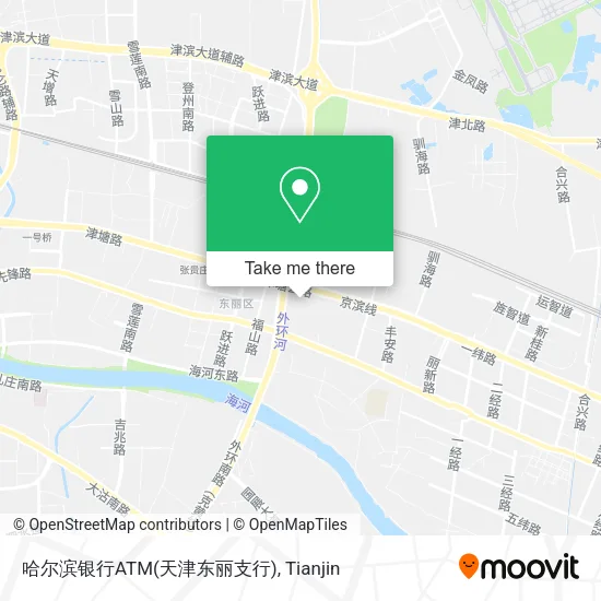 哈尔滨银行ATM(天津东丽支行) map