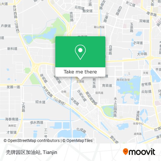 壳牌园区加油站 map