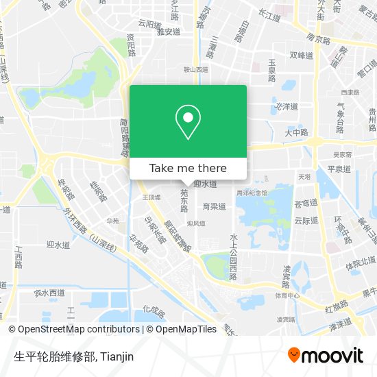生平轮胎维修部 map