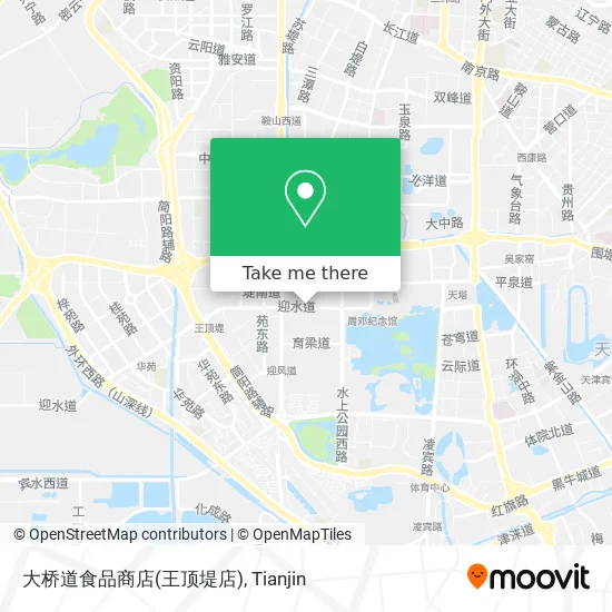 大桥道食品商店(王顶堤店) map