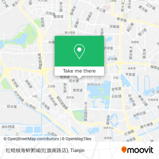 红蜡烛海鲜粥城(红旗南路店) map